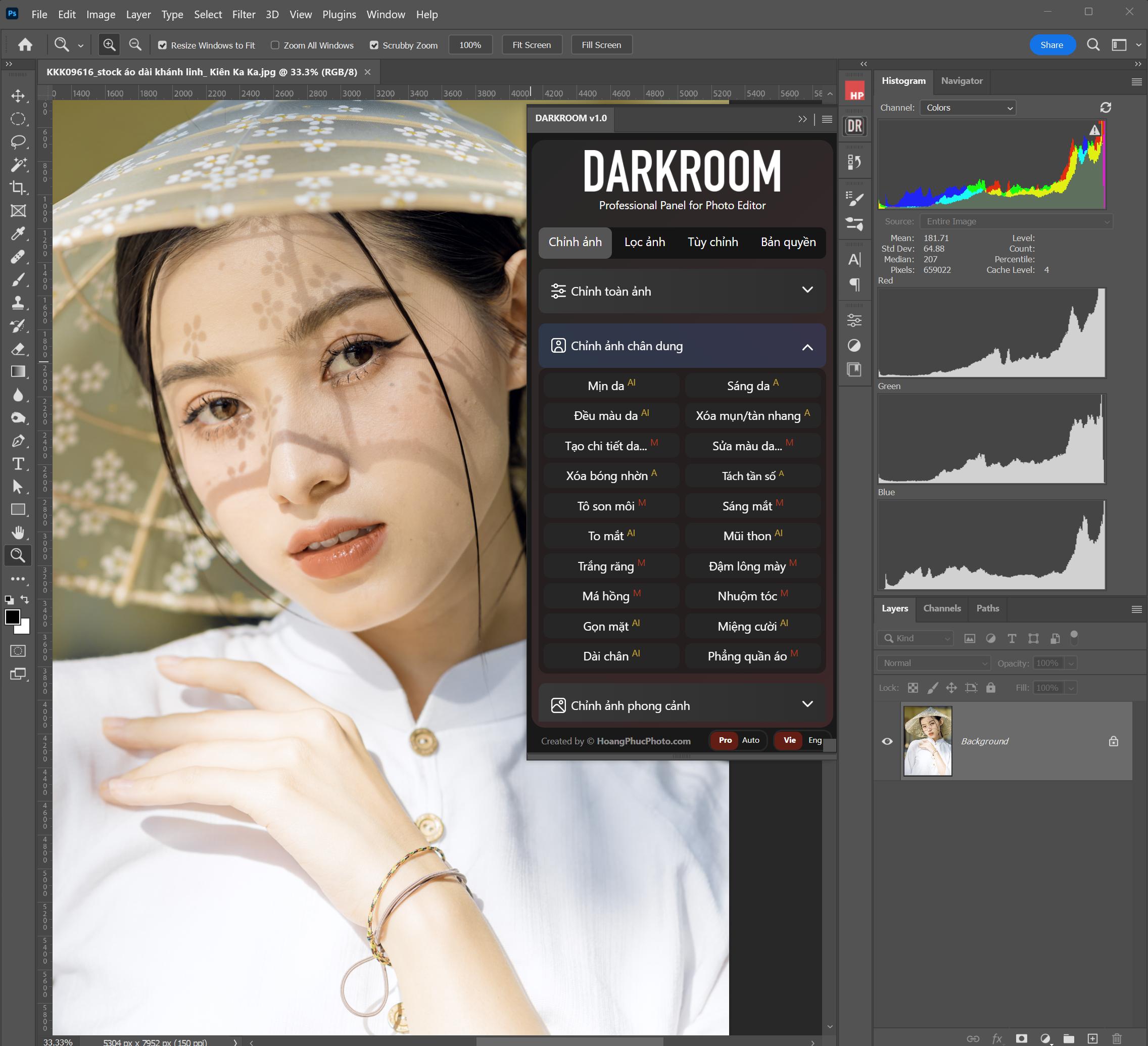 3 Panel DARKROOM - hỗ trợ chỉnh ảnh tự động cho dân chuyên nghiệp